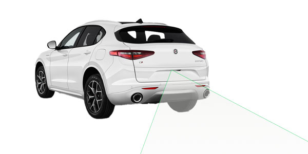 Alfa Romeo Stelvio achteruitrijcamera bij Ataf Turnhout
