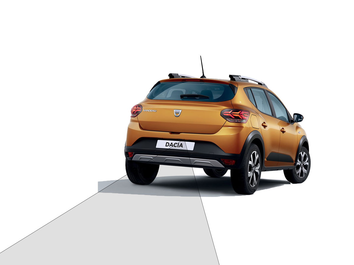 Dacia Sandero met achteruitrijcamera bij Ataf Turnhout