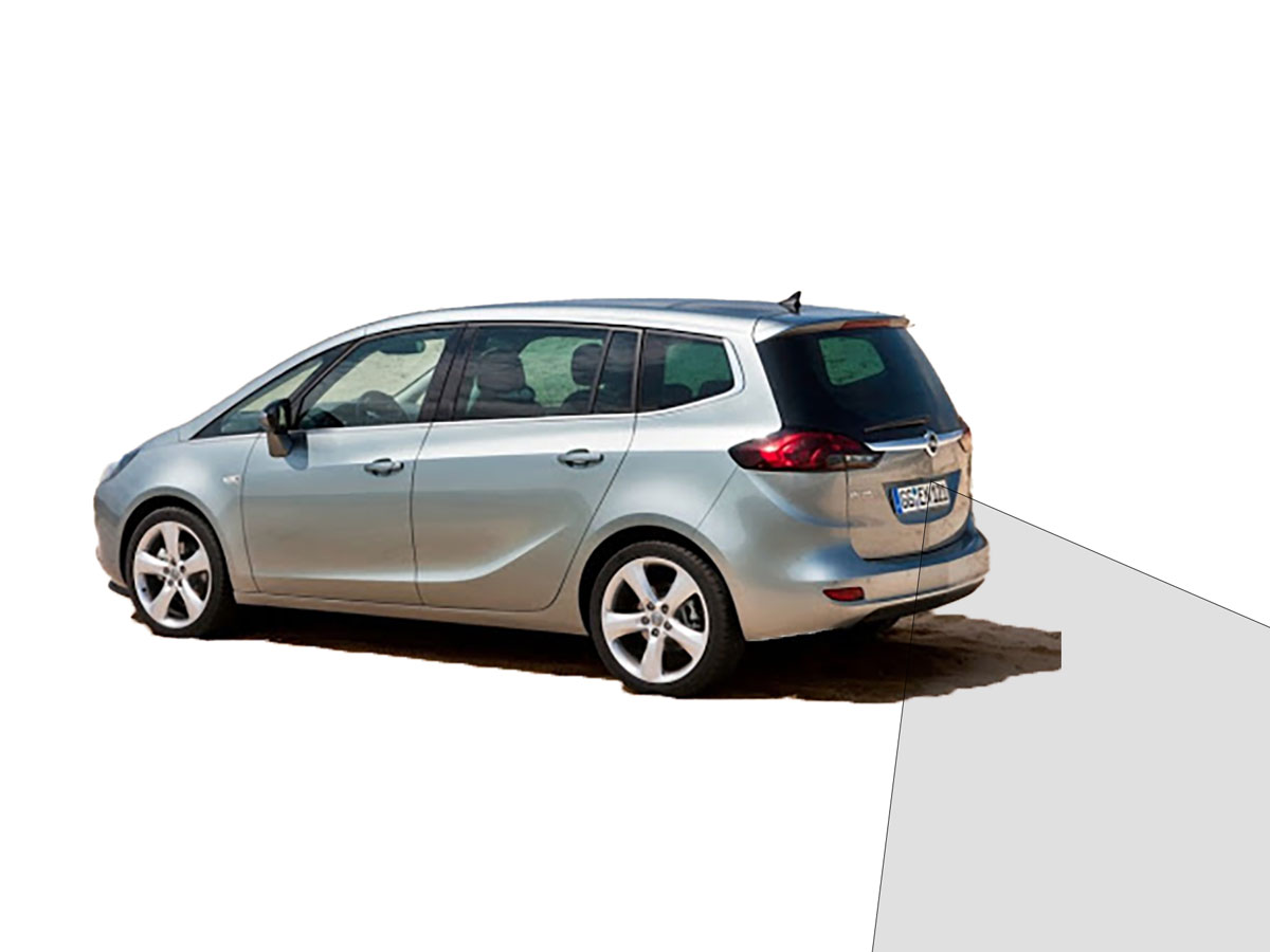 Opel Zafira met achteruitrijcamera bij Ataf Turnhout