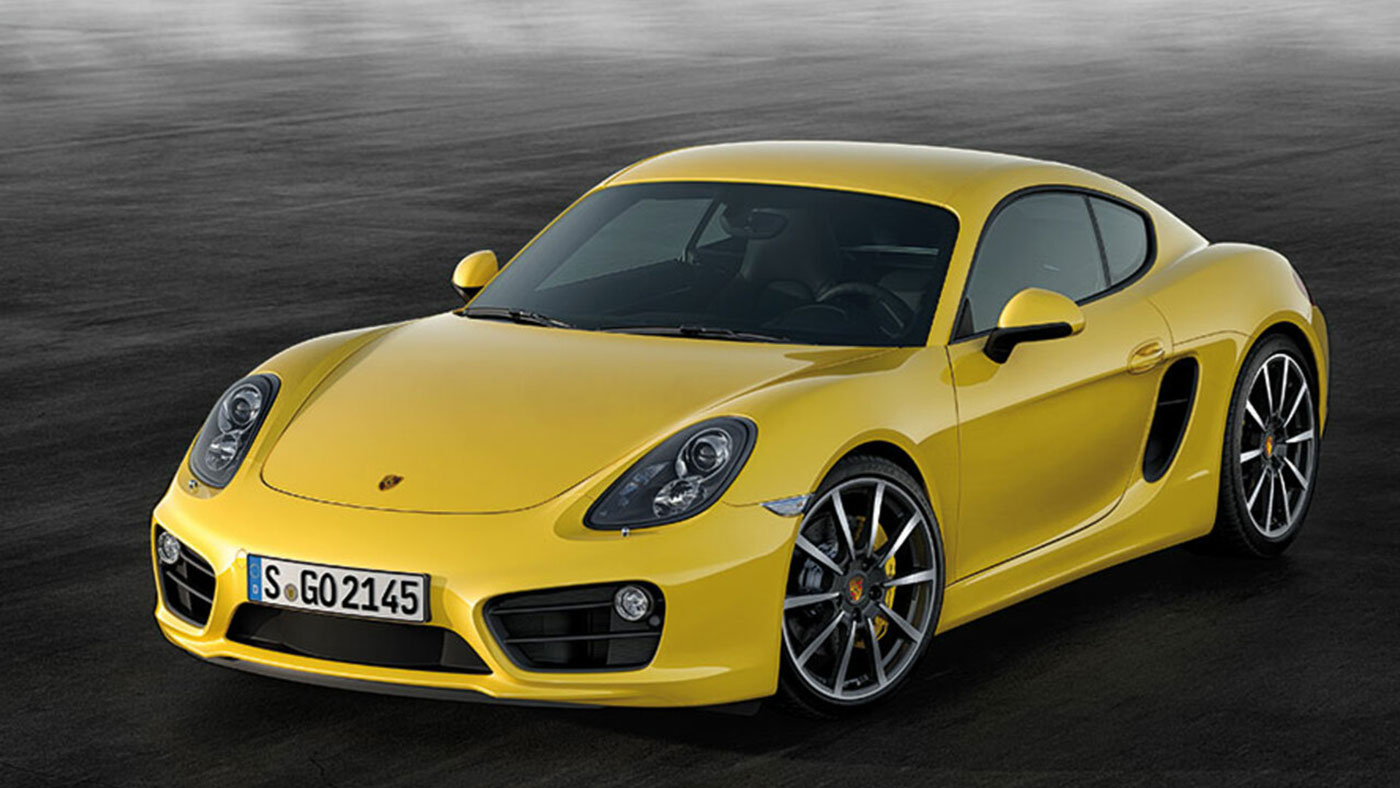 Porsche Cayman banner bij Ataf Turnhout