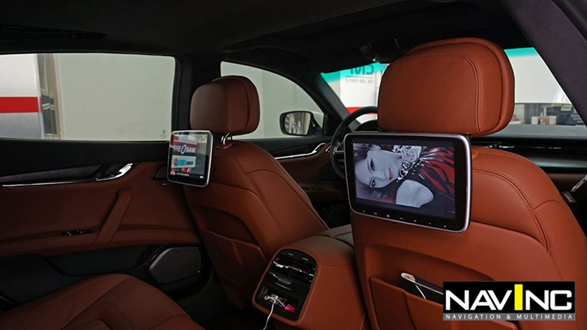 Rear Seat Entertainement Maserati Quatroporte bij Ataf Turnhout