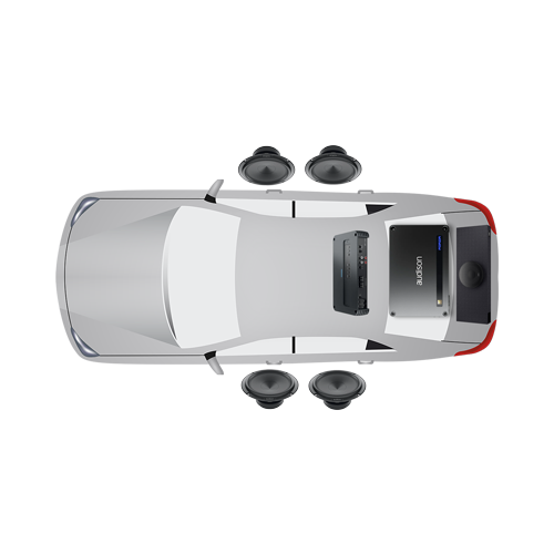 Afbeelding vervangen luidsprekers, extra subwoofer en DSP versterker bij Ataf Turnhout